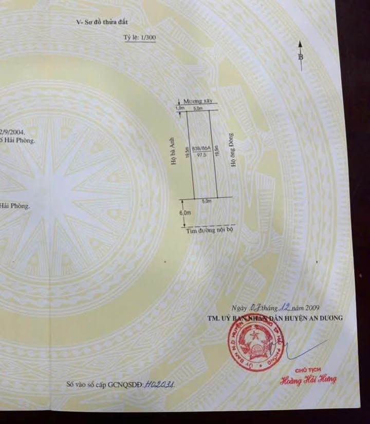 Chung cư Cách Hạ, Nam Sơn, An Dương 97.5m² giá 3.5 tỷ - Không quy hoạch, phong thủy tốt!