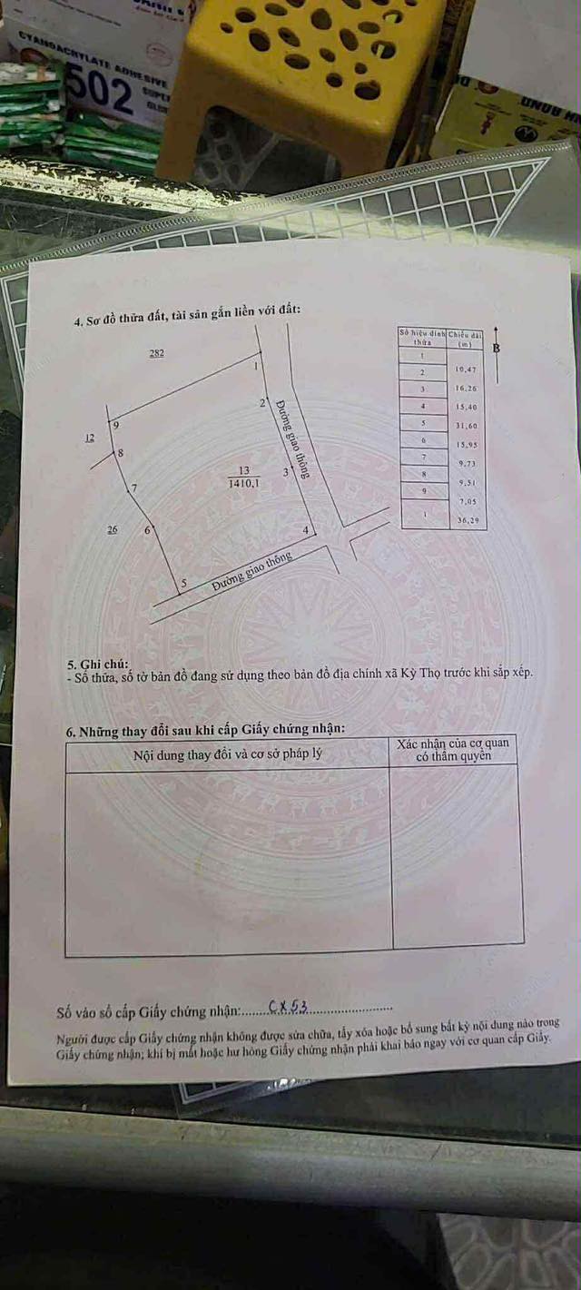 Đất Kỳ Thọ Kỳ Anh 1302m² - Giá tốt cho đầu tư và phân lô!