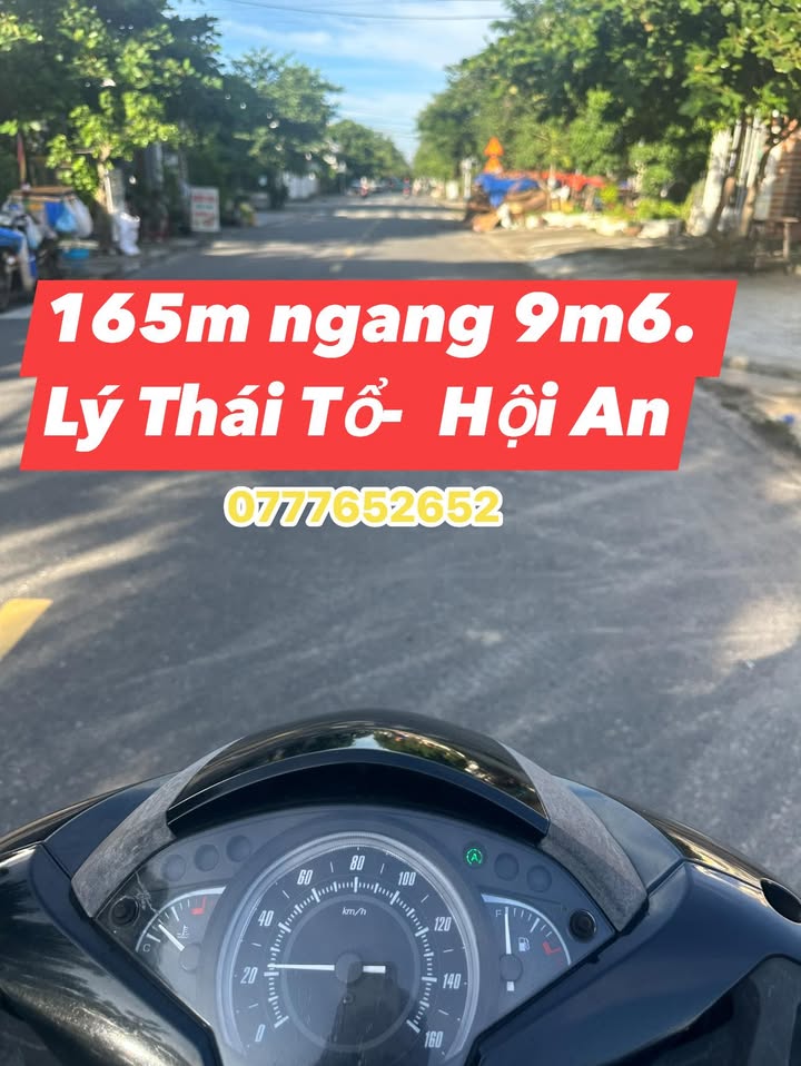 Đất nền mặt tiền Lý Thái Tổ Hội An 165m² chỉ 12 tỷ - Đầu tư sinh lời lý tưởng!