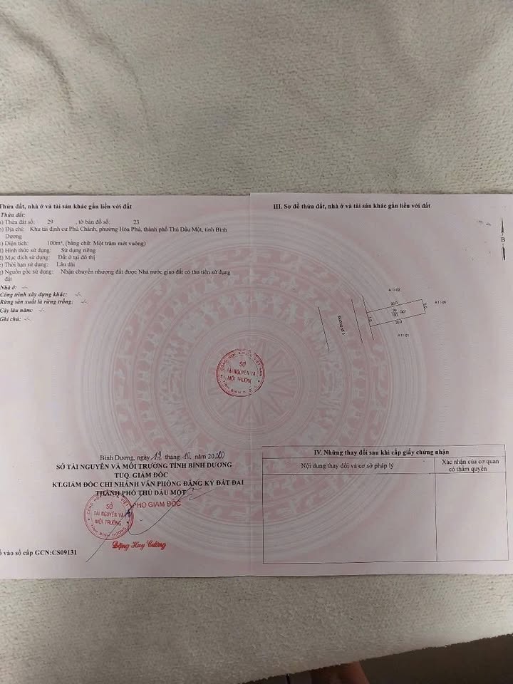 Đất nền Hòa Phú, Thủ Dầu Một 100m² giá 2.78 tỷ - Sổ hồng chính chủ, không thương lượng!