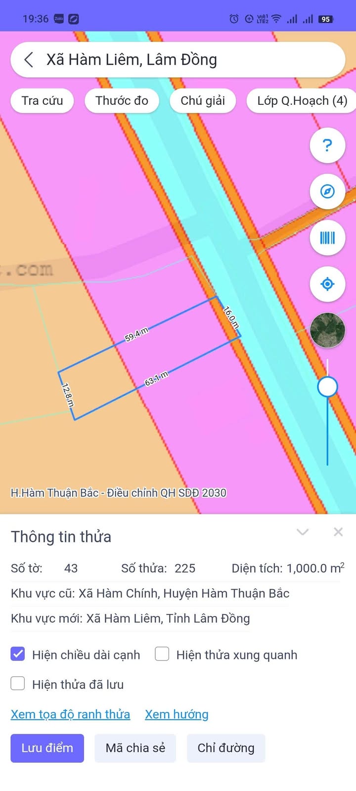 Đất nền 1 sào Kênh N21 Hàm Chính, Bình Thuận - Giá chỉ 390 triệu