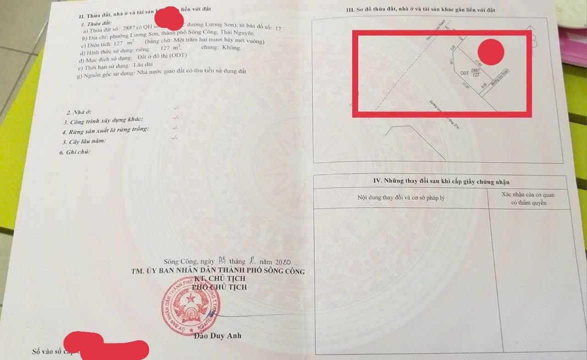 Đất mặt tiền Lương Sơn, Sông Công 127m² giá 2.5 tỷ - Đầu tư sinh lời ngay!