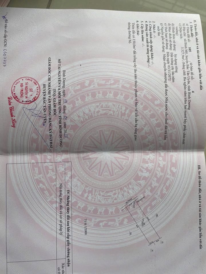 Đất nền Bình Mỹ Bắc Tân Uyên 3528m² giá rẻ - Cơ hội đầu tư hấp dẫn!