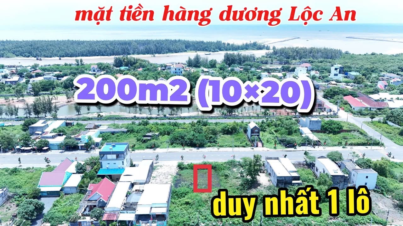 Đất nền ven biển xã Phước Hải 200m² giá 3.85 tỷ - Đầu tư sinh lời tuyệt vời!