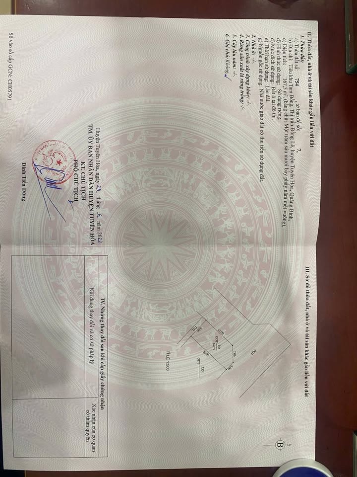 Đất nền Tuyên Hóa Quảng Bình 180m² - Hướng đẹp, giá thỏa thuận!