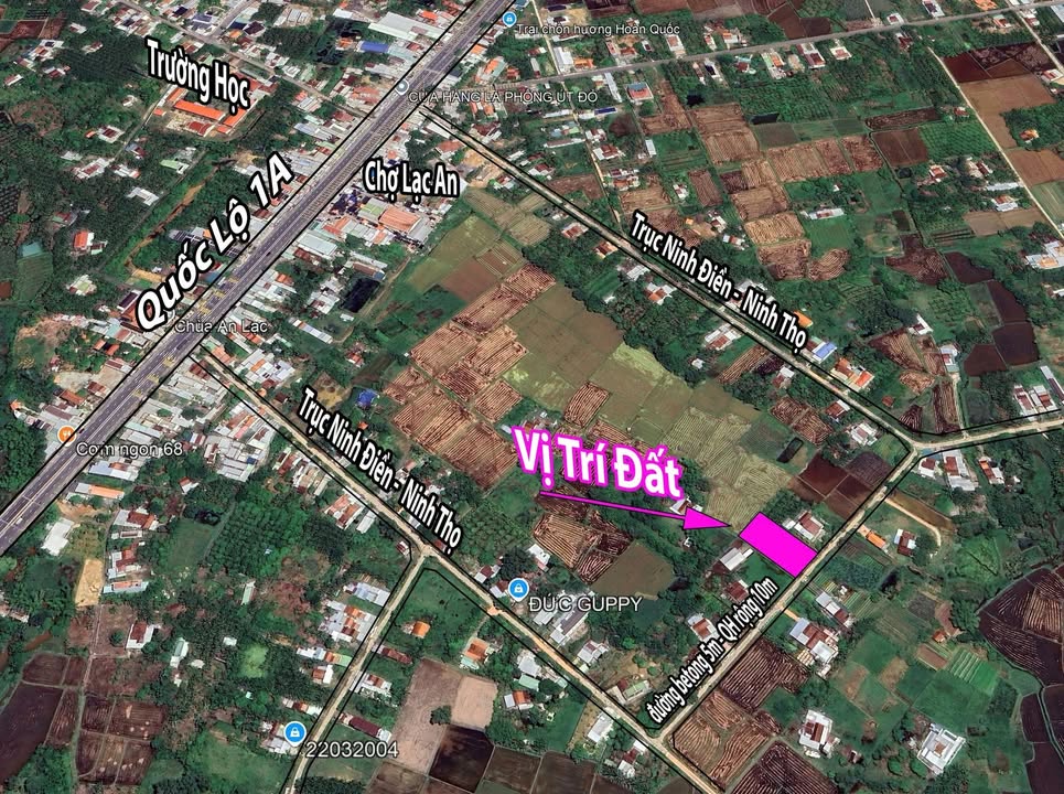 Đất nền thôn Lạc An, xã Bắc Ninh Hoà, 101m² giá chỉ 550 triệu - Cơ hội đầu tư tuyệt vời!