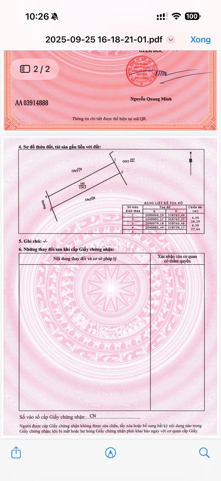 Đất ở 124m² tại Đô Lương, Nghệ An chỉ 1.4 tỷ - Đầu tư sinh lời ngay!