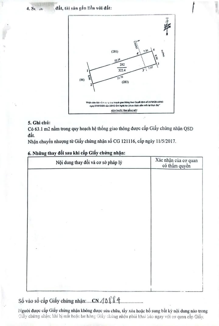 Đất nền Xóm 6 Nghi Liên 322.4m² giá 6.15 tỷ - Vị trí đẹp, tiện ích đầy đủ!
