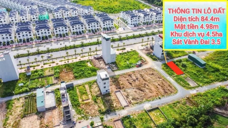 Đất nền Vân Canh, Hoài Đức 84m² giá 1.5 tỷ - Hướng Tây phong thủy