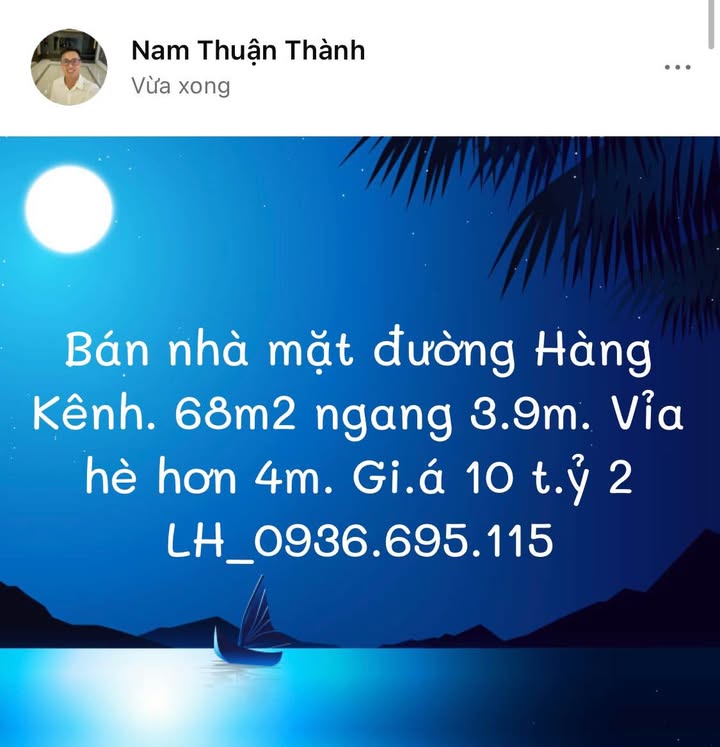 Nhà mặt đường Hàng Kênh, 68m² giá 10.2 tỷ - Đầu tư sinh lời ngay!