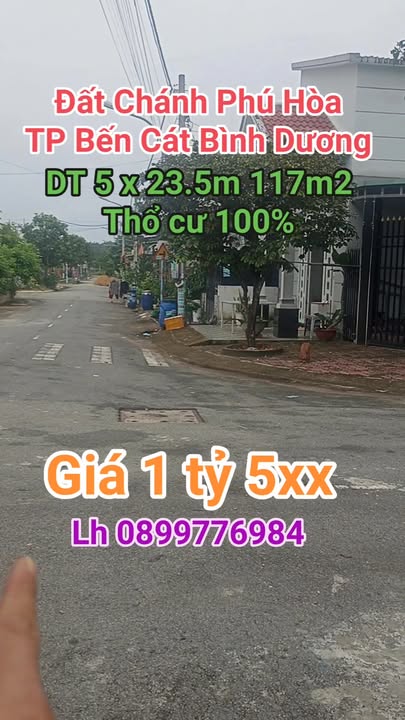 Đất thổ cư Richhome 1 Chánh Phú Hòa 117m² giá 1.5 tỷ - Đường nhựa rộng rãi