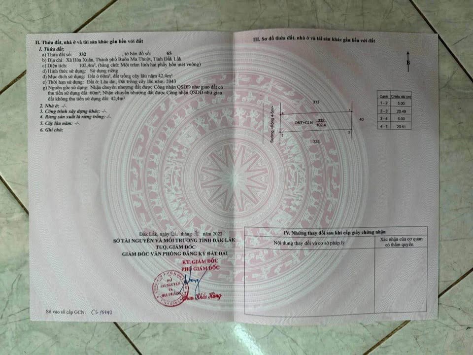 Đất nền 100m² Phan Huy Chú, Buôn Ma Thuột - Giá chỉ 550 triệu, sổ đỏ chính chủ!