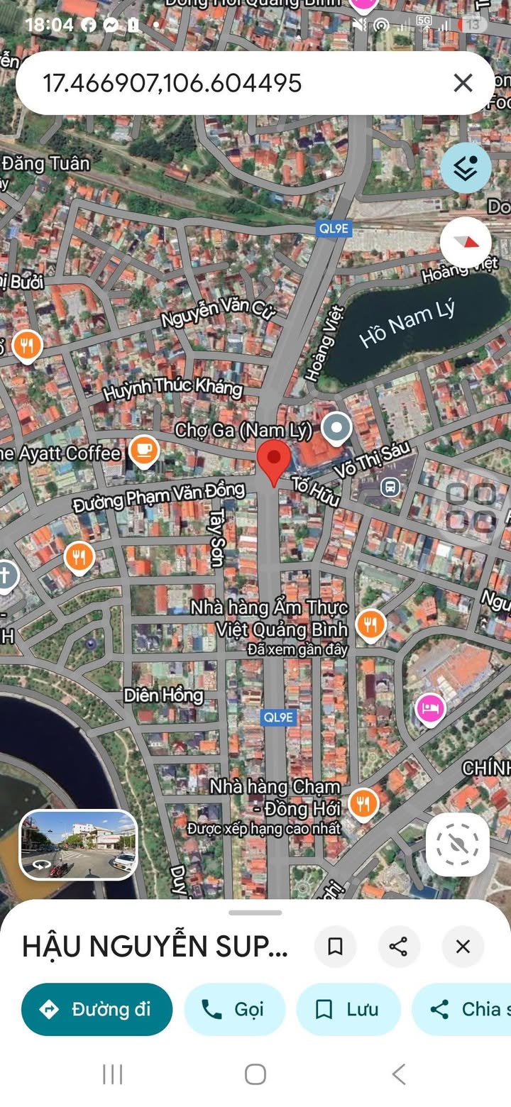 Cho thuê nhà 3 tầng tại Nam Lý, Đồng Hới - Đối diện chợ Ga Nam Lý