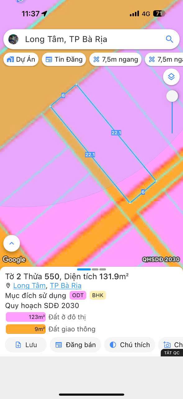 Đất nền góc 3 mặt tiền khu Hưng Việt Bà Rịa 132m² giá 3.7 tỷ - Đầu tư ngay!