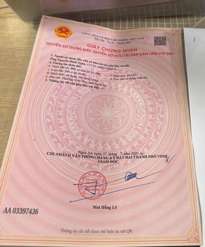 Bán đất Nghi Đức, TP Vinh 80m² giá 2.1 tỷ - Đầu tư sinh lời ngay!