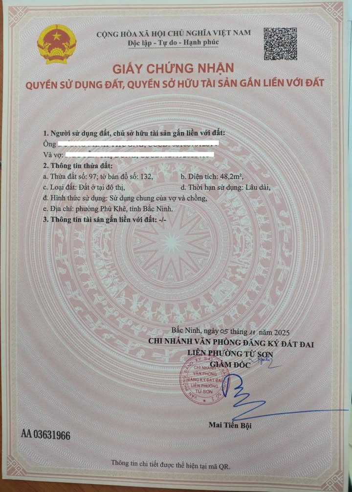 Đất nền 48m² Phù Khê, Từ Sơn - Vị trí kinh doanh sầm uất!