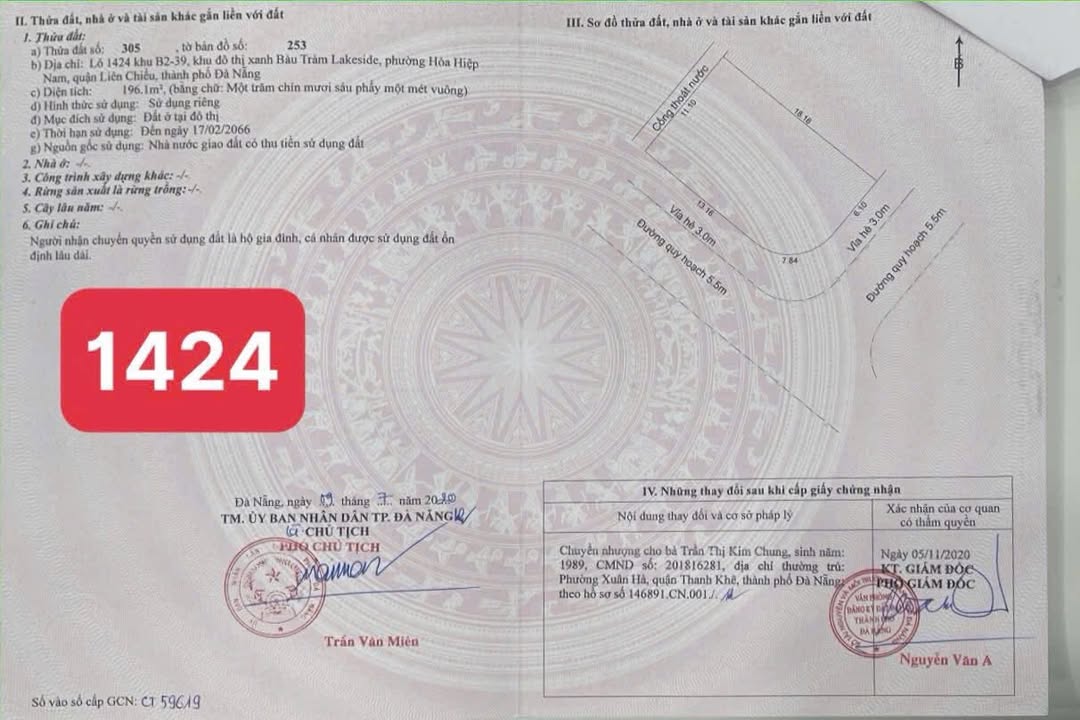 Đất nền lô góc 196m² quận Liên Chiểu - View công viên, giá chỉ 8 tỷ!