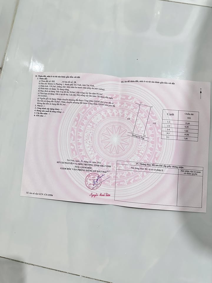 Đất thổ cư Trà Vinh 140m² giá chỉ 720 triệu - Cơ hội đầu tư tuyệt vời!