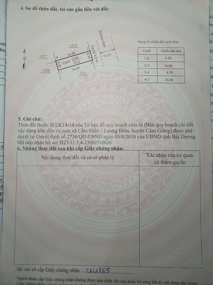 Đất nền KĐT VSIP Hải Dương 72m² giá tốt - Kinh doanh thuận lợi!