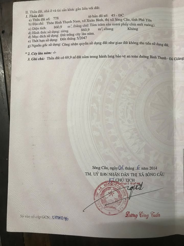 Đất thổ cư Xuân Bình 861m² - Mặt tiền đường Petong, giá bèo, bán gấp!