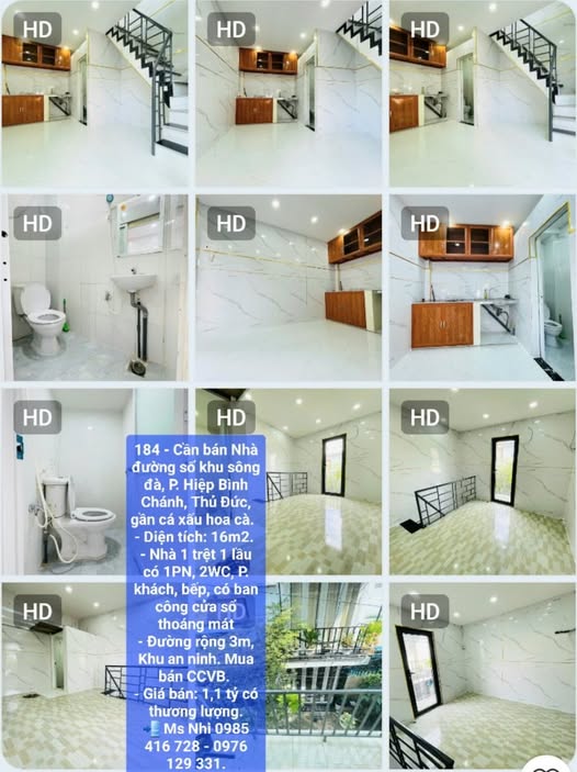 Nhà phố Thủ Đức 16m² giá 1.1 tỷ - Khu vực an ninh, gần chợ