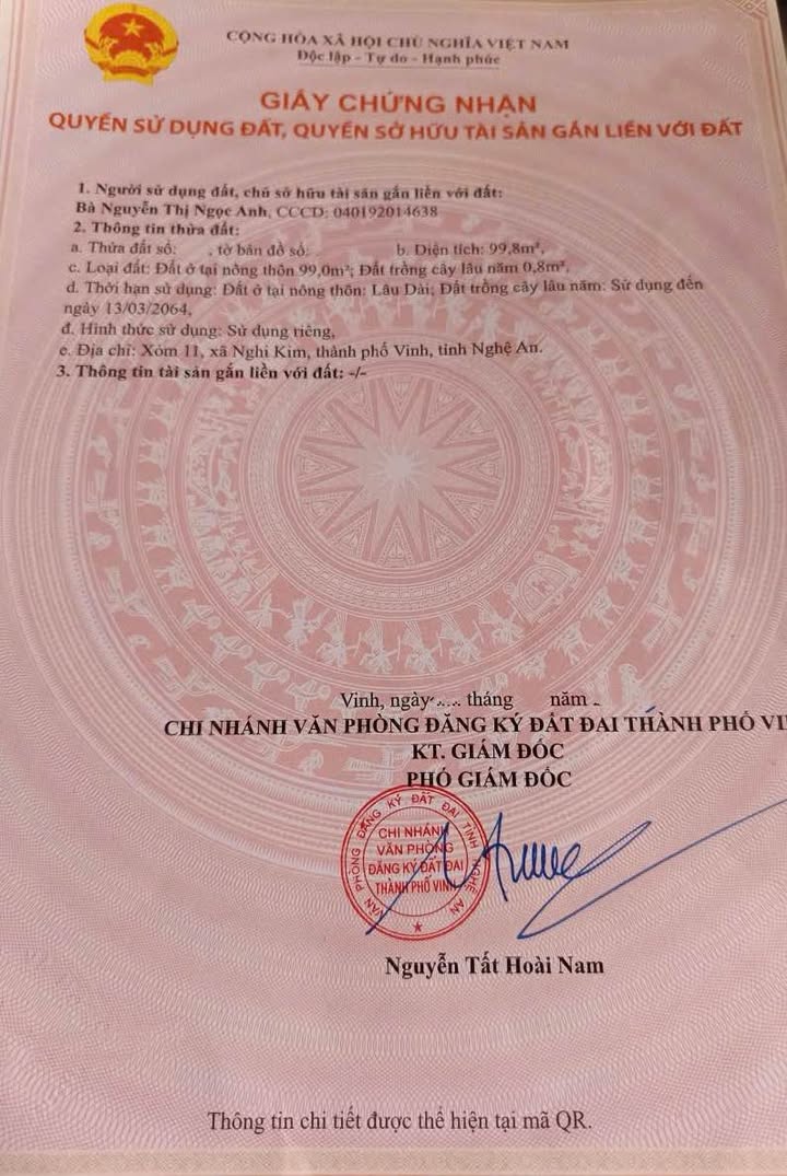 Lô đất đẹp Nghi Kim 100m² giá 2.8 tỷ - Cơ hội đầu tư tuyệt vời!