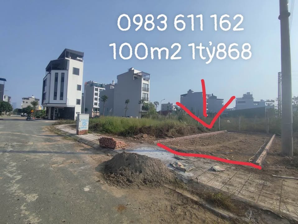 Đất nền Hòa Lạc 100m² giá 1.868 tỷ - Cách Đại học Quốc gia chỉ 500m!