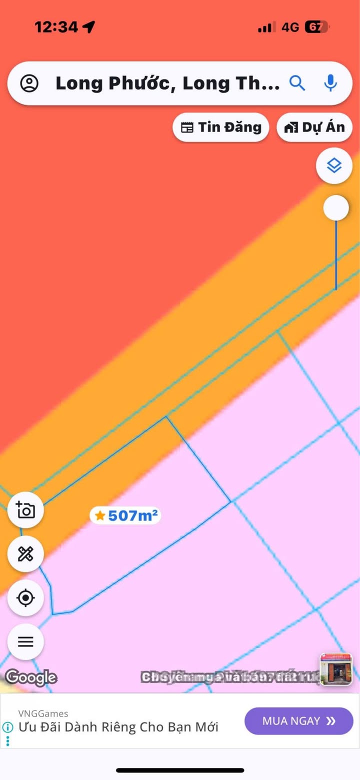 Đất Long Phước, Long Thành 508m² giá 2.25 tỷ - Đường rộng ô tô vi vu!