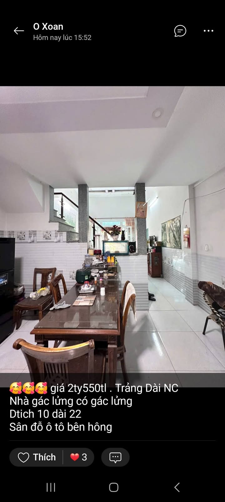 Nhà gác lửng Trảng Dài Biên Hòa 220m² giá 2.55 tỷ - Sân đỗ ô tô thoải mái!