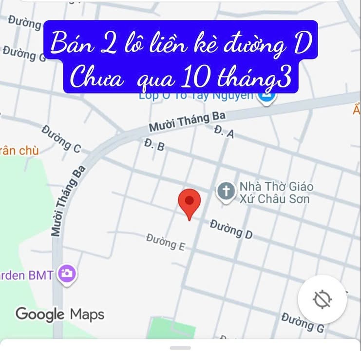 Đất nền thôn 2 Đường D, Buôn Ma Thuột 107.5m² giá chỉ 2.39 tỷ - Đầu tư sinh lợi!