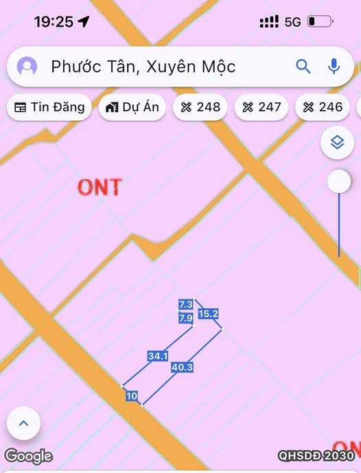 Đất nền Phước Tân, Xuyên Mộc 400m² giá 2.3 tỷ - Khu dân cư đông đúc!