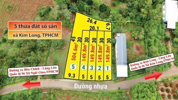 Đất Bàu Chinh, Châu Đức 150m² giá 490 triệu - Cơ hội đầu tư tuyệt vời!