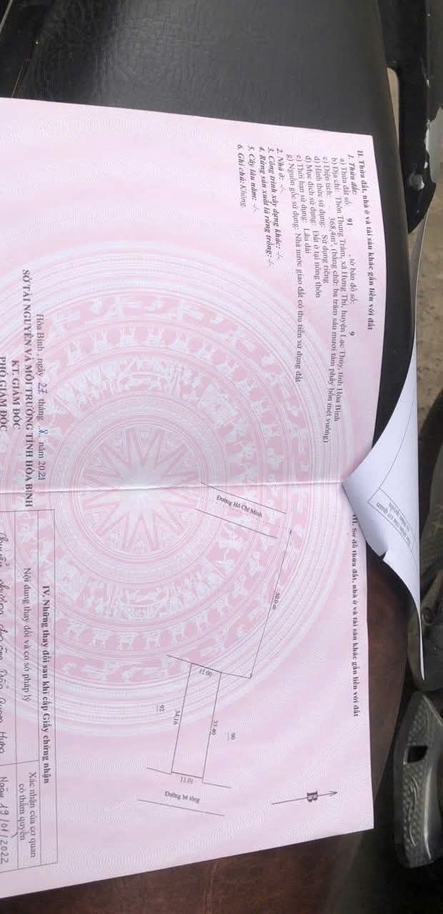 Đất thổ cư Hưng Thi, Lạc Thủy 368m² - Giá chỉ 3.042 tỷ, đầu tư sinh lời tốt!