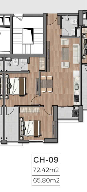 Căn hộ Tecco Đán Thịnh Đán 72m² giá 1.9 tỷ - Sẵn hợp đồng cho thuê 5 triệu/tháng!