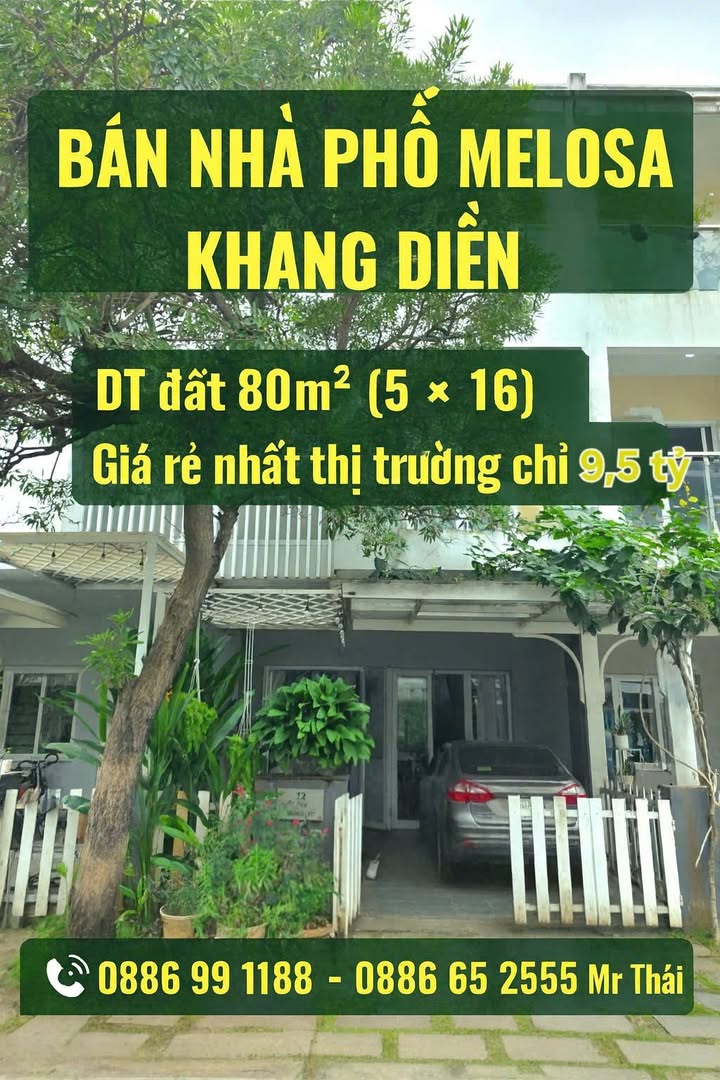 Nhà phố KDC Melosa, Phú Hữu, Q.9 - 80m² giá chỉ 9.5 tỷ - Full nội thất sang trọng!