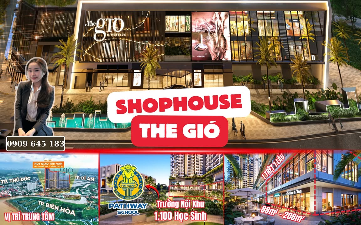 Shophouse The Gió Dĩ An 148m² - Vị trí vàng, khai thác đa mô hình!