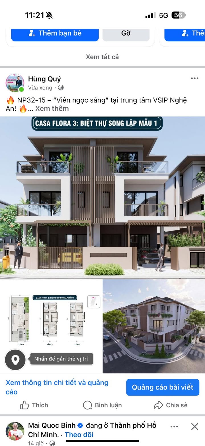 Biệt thự song lập NP32-15 VSIP Nghệ An 160m² giá 7 tỷ - Vị trí vàng, pháp lý chuẩn!