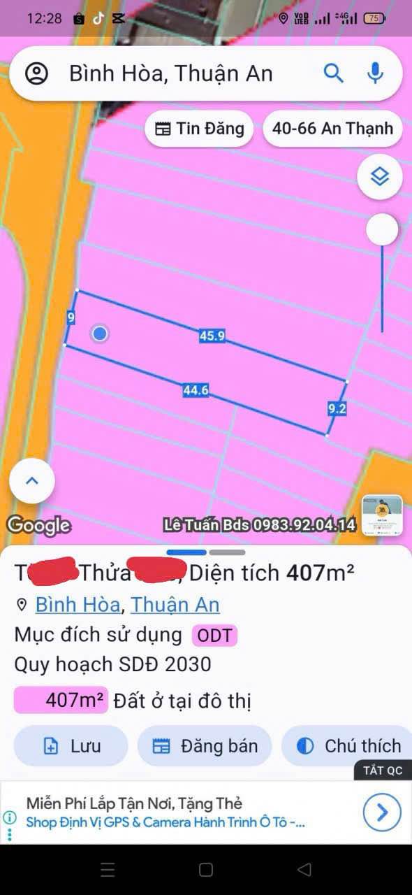 Nhà trọ 407m² mặt tiền Nhựa Bình Hòa 14, Bình Dương - Doanh thu 25 triệu/tháng!