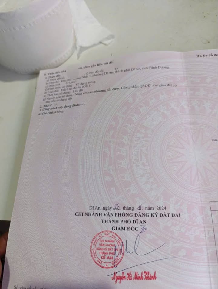 Đất thổ cư 120m² hẻm xe hơi Lý Thường Kiệt, Dĩ An - Giá chỉ 4.2 tỷ!