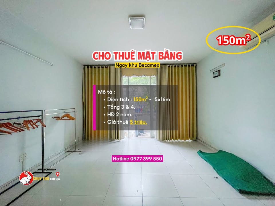 Mặt bằng cho thuê tại Chánh Nghĩa, Thủ Dầu Một 150m² - Phù hợp làm văn phòng, studio, spa mini!