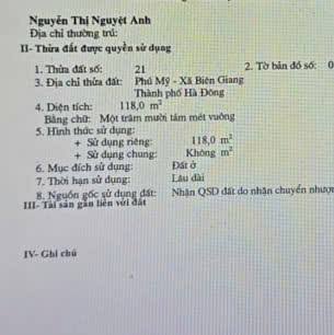Đất Biên Giang Hà Đông 118m² giá 3.8 tỷ - Ô tô vào tận nhà!