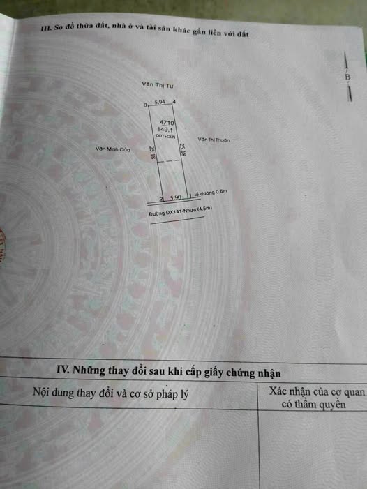 Đất nền Tân An, Thủ Dầu Một 149.1m² giá 2.25 tỷ - Cơ hội đầu tư tuyệt vời!