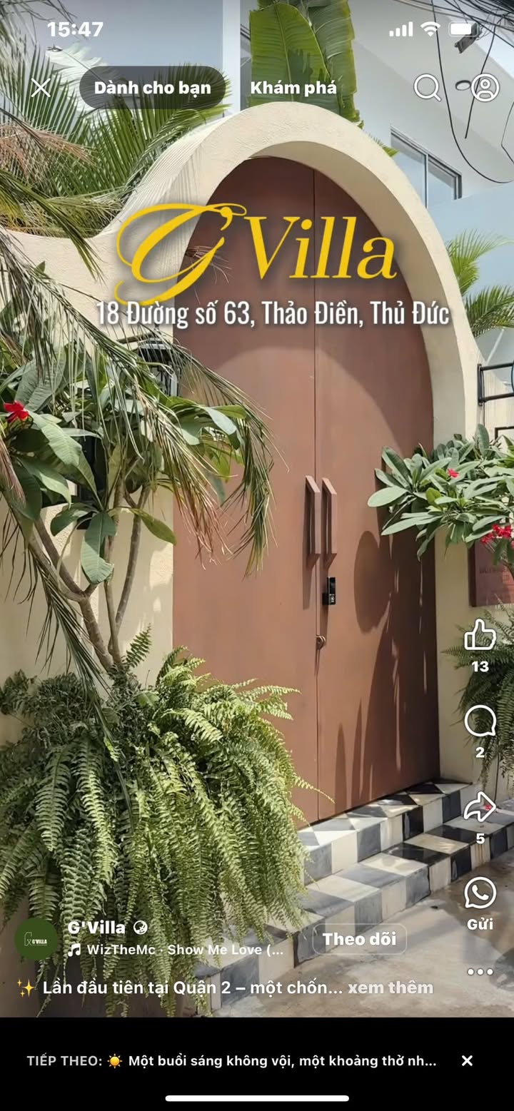 Villa cao cấp Thảo Điền 191m² giá 48 tỷ - Dòng tiền 180 triệu/tháng