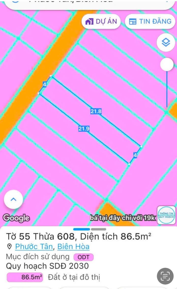 Đất thổ cư Phước Tân, Biên Hòa 88m² giá 1.6 tỷ - Cơ hội đầu tư tuyệt vời!