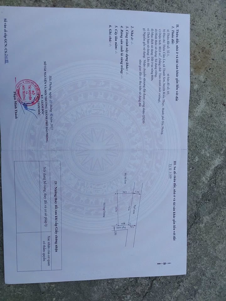 Bán đất Cẩm La - Thanh Sơn 80m² giá 1 tỷ - Lô góc nở hậu phong thủy tốt!