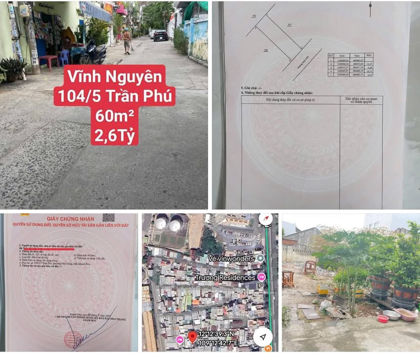 Nhà phố đường Trần Phú, Nha Trang 60m² giá 2.6 tỷ - Vị trí đắc địa cho thuê!