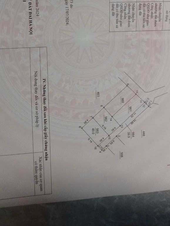 Đất nền Bình Minh, Thanh Oai 40m² giá 3 tỷ - Ngõ thông ô tô vào tận đất!