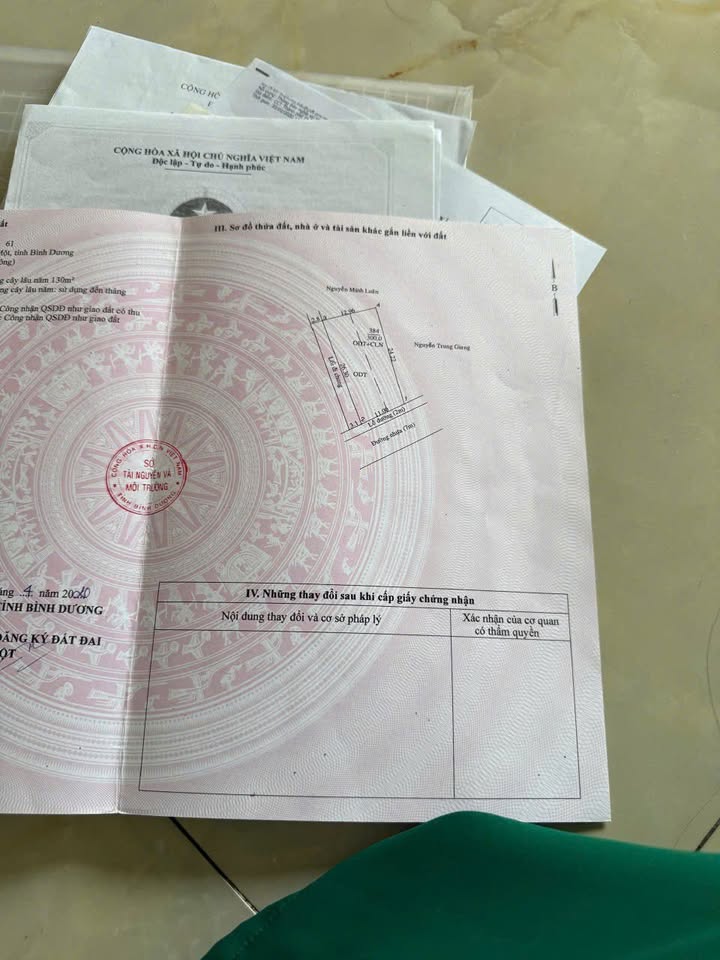 Đất Chánh Mỹ Thủ Dầu Một 300m² - Đối diện trường học, đầu tư sinh lợi!