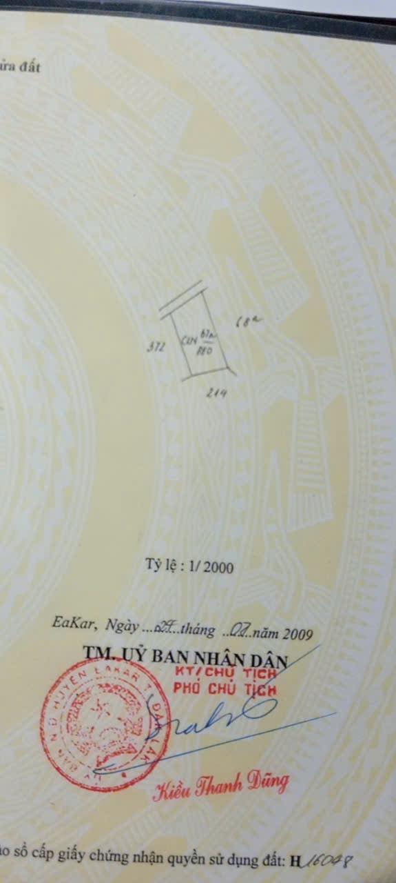 Đất nền Ea Kmút, Ea Kar 800m² giá 4 tỷ - Cơ hội đầu tư tuyệt vời!