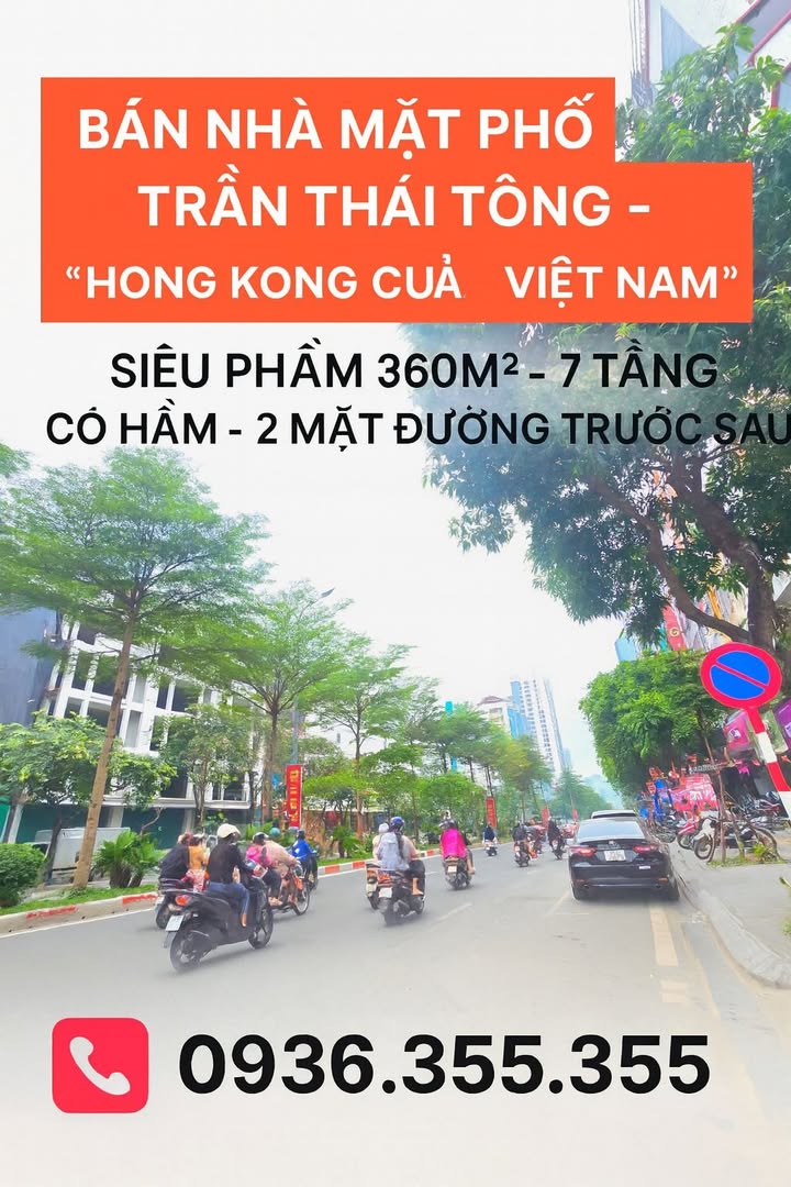 Nhà mặt phố Trần Thái Tông, Cầu Giấy 360m² giá thỏa thuận - Đầu tư sinh lời đỉnh cao!
